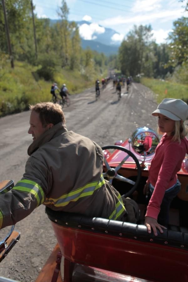 It's a good day to have a dad who's a Fernie fire fighter.