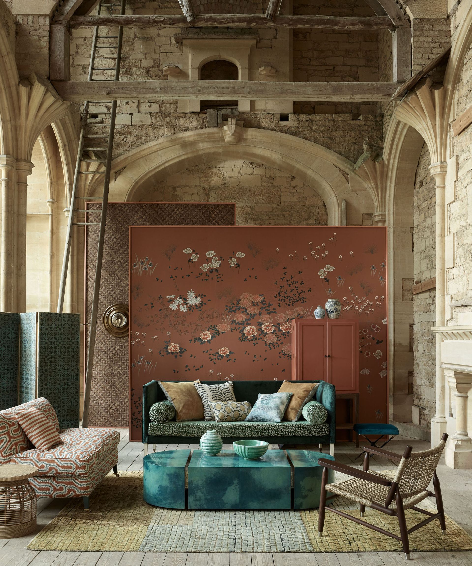 living room inspired by Japanese design influences