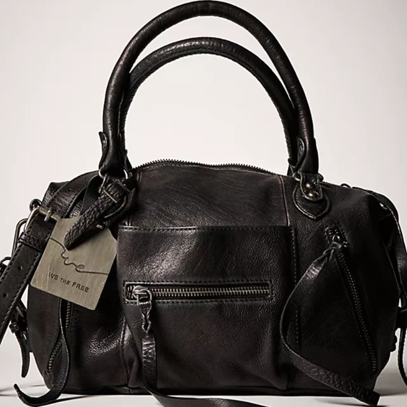 Free People, black handbag