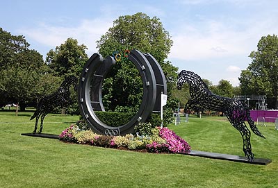Fence 28: The Olympic Horses