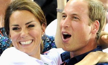Catherine and Prince William during the summer Olympics