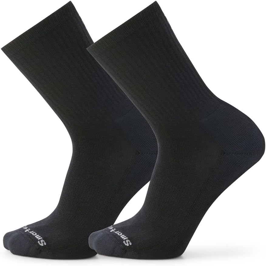 Smartwool Men's Everyday Solid Rib Crew 2 Pack Black S