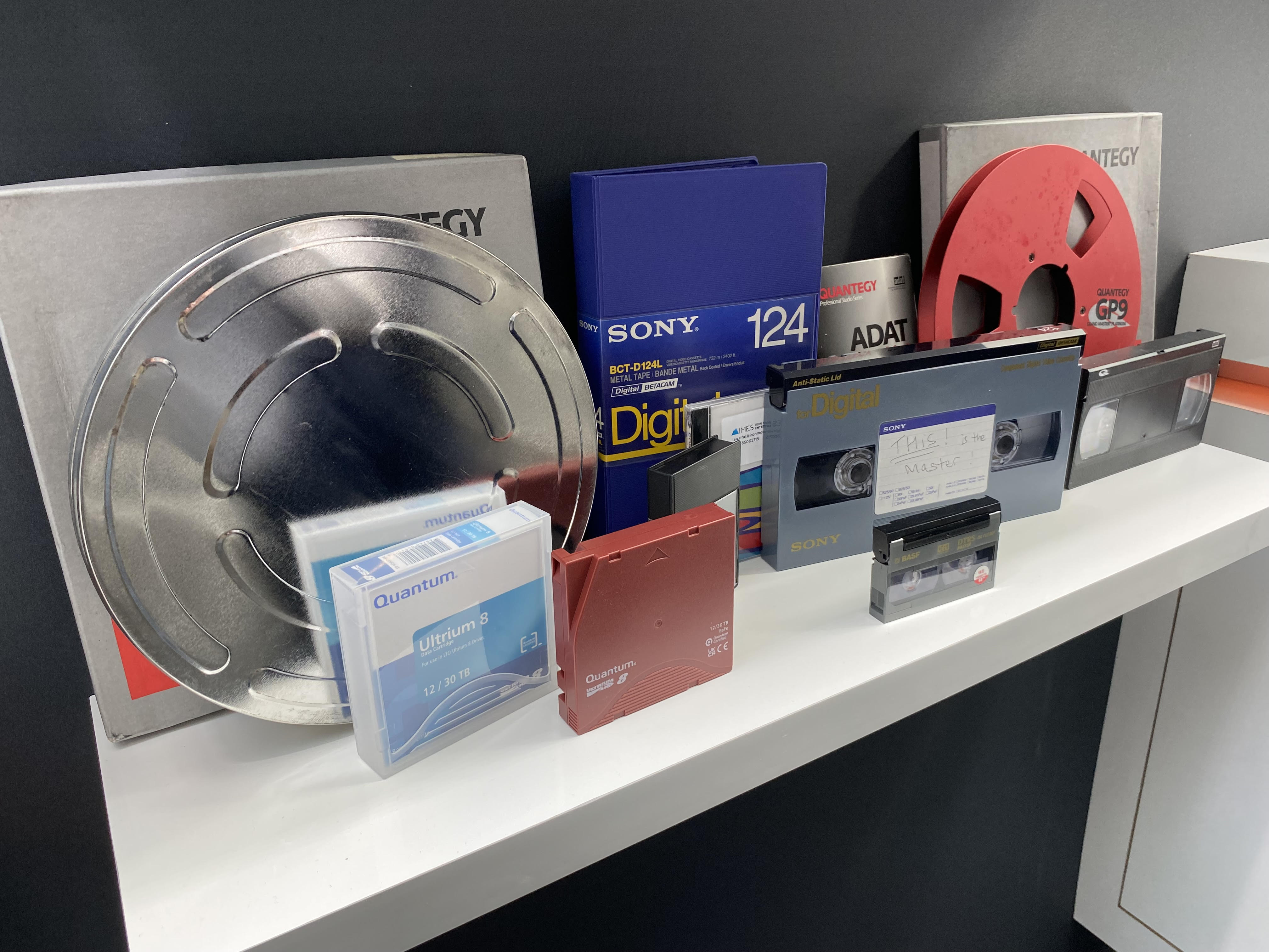 A photo of an arrangement of legacy media types