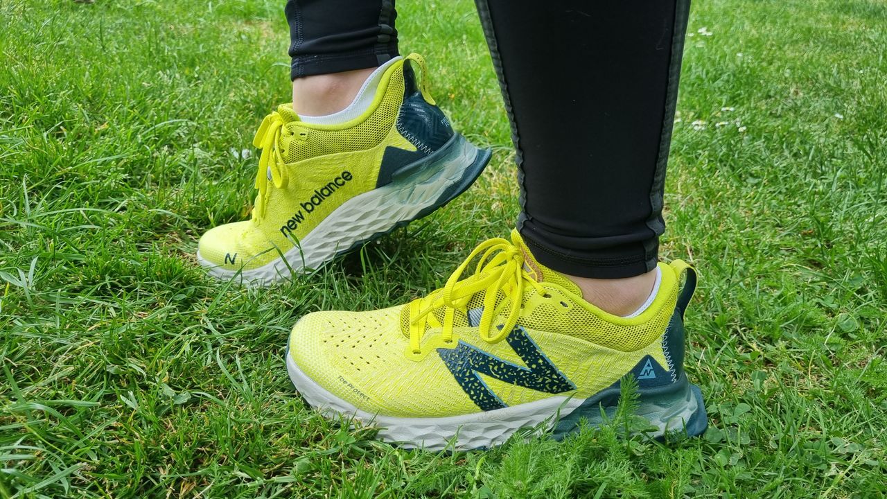 New Balance Fresh Foam Hierro V6 on grassy background