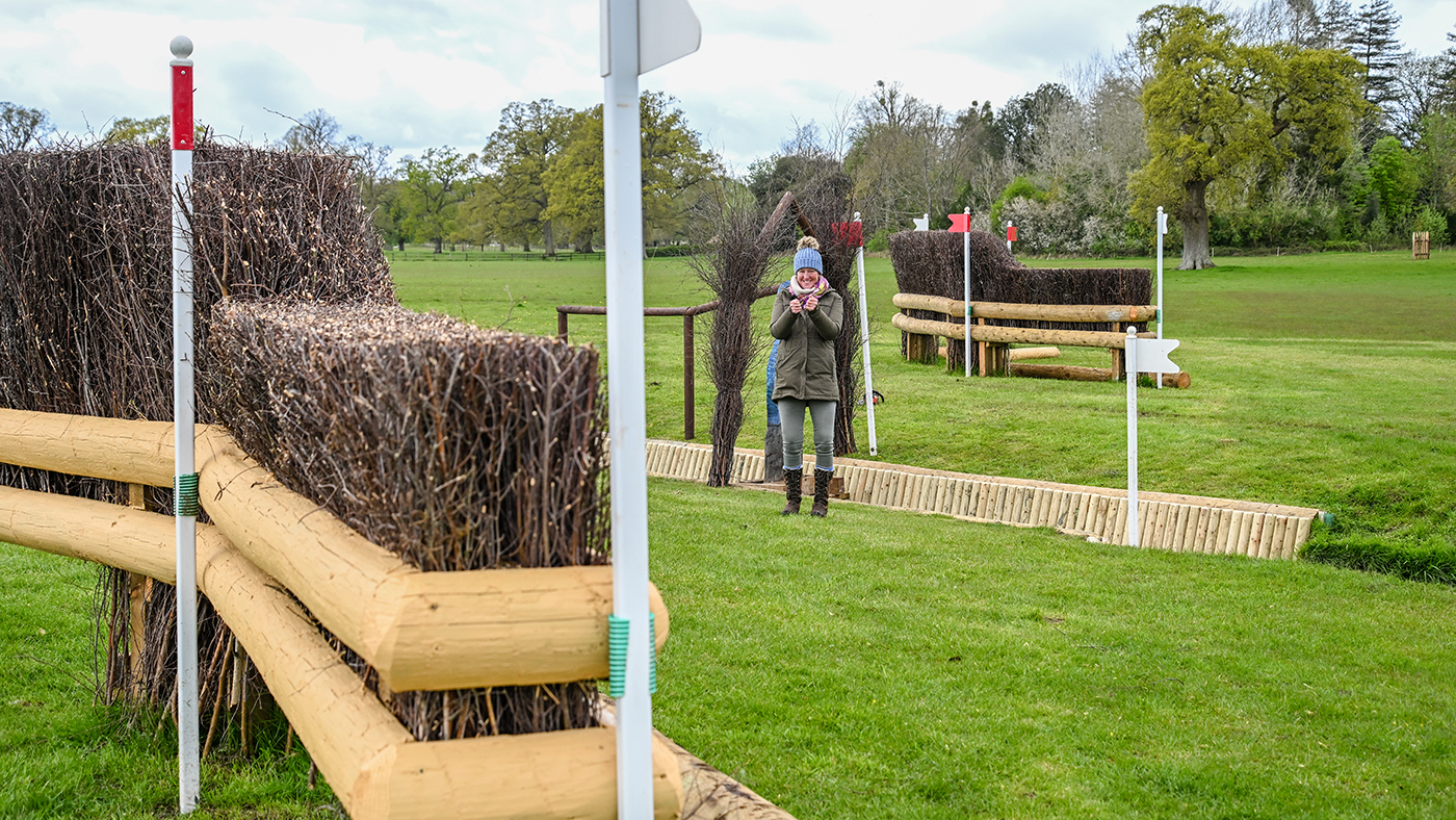 Badminton Horse Trials cross-country course fence 15abc