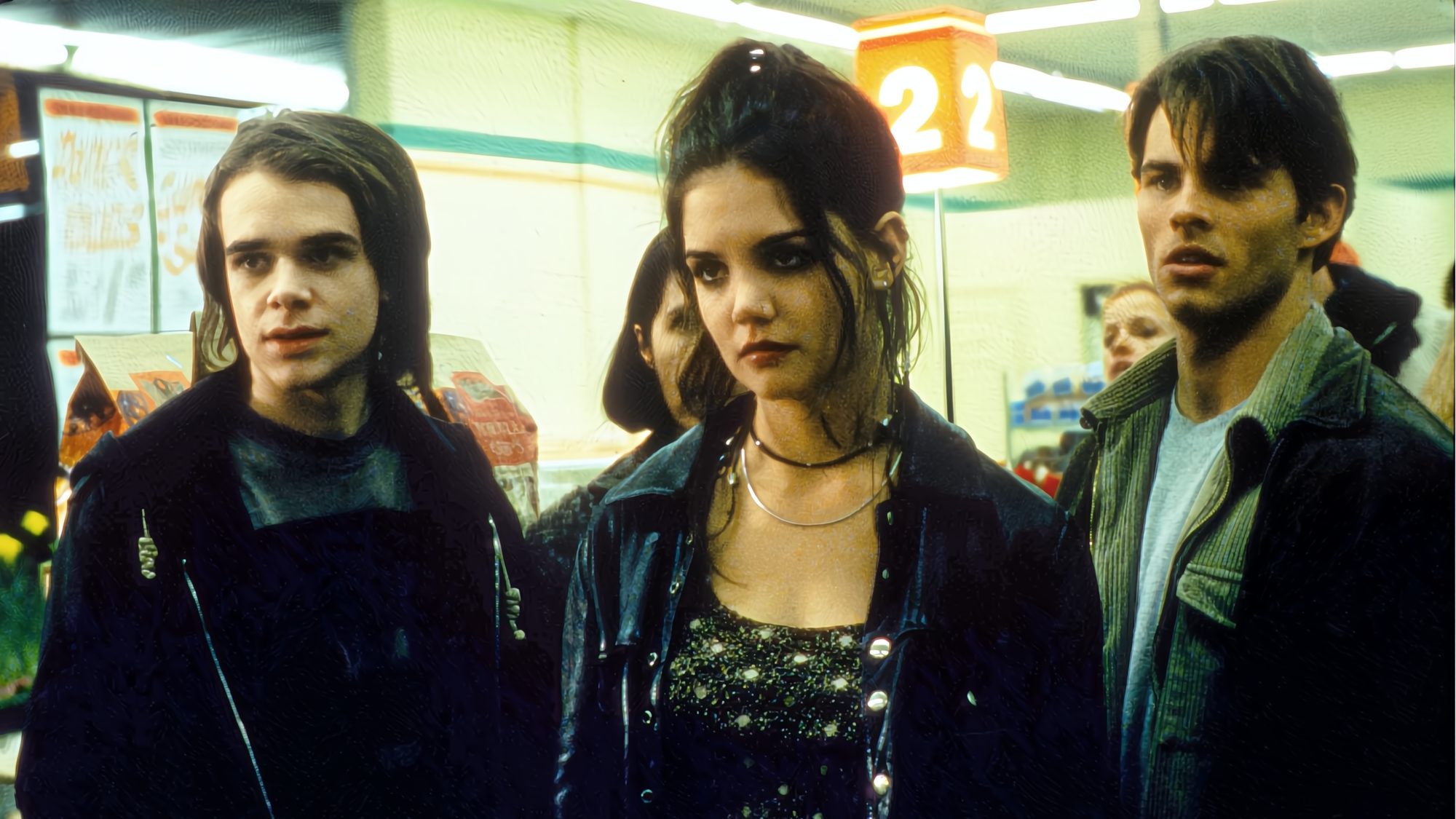 Nick Stahl, Katie Holmes and James Marsden in Disturbing Behavior