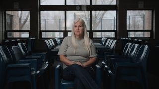 Lois Riess sitting for an interview in I'm Not A Monster: The Lois Riess Murders