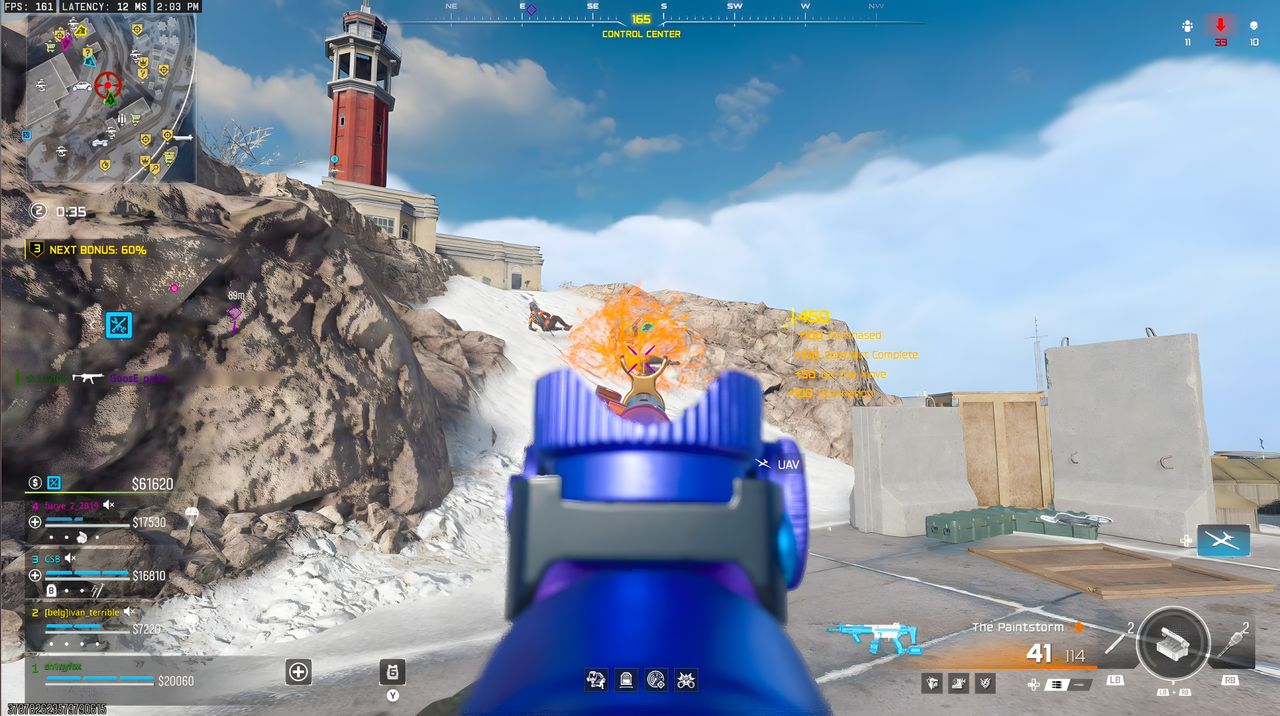 Finding and using The Paintstorm on Winter Rebirth Island in Call of Duty: Warzone.