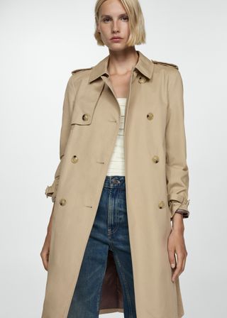 Mango, Classic Belted Trench Coat