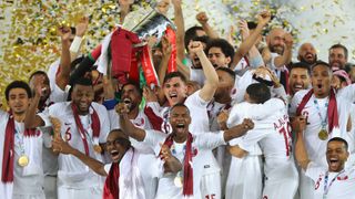 Defending AFC Asian Cup champions Qatar lift the trophy last time around.