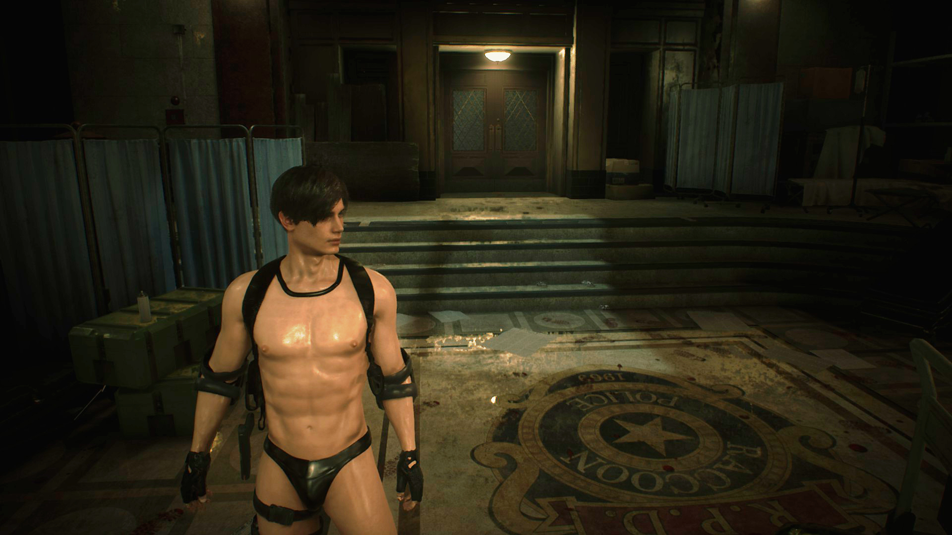 Leon in his underpants thanks to mods