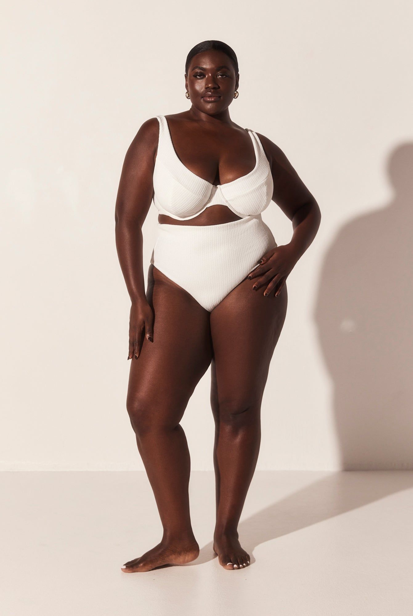 The Line Bone Crinkle Top