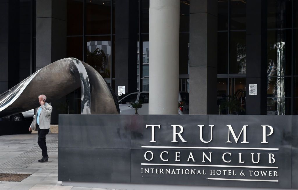 The Trump Ocean Club International Hotel.