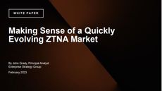 Dark shaded whitepaper cover with orange light rays behind title and logo