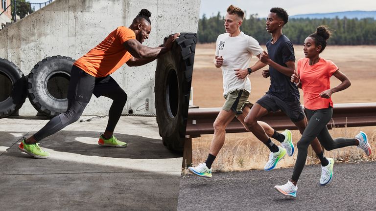 Under Armour releases its latest running and workout shoes, pictured here the UA TriBase Reign 4 Pro (left) and UA FLOW Velociti Wind 2 (right)