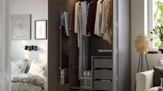 IKEA wardrobe with a pull out mirror inside