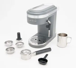 Kitchenaid Semi Automatic Espresso Maker With Attached Steam Wand