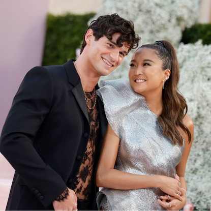 Paul Forman and Ashley Park attend the Premiere of Netflix's "Emily In Paris" Season 4 Part 1 at The Egyptian Theatre Hollywood on August 14, 2024 in Los Angeles, California.