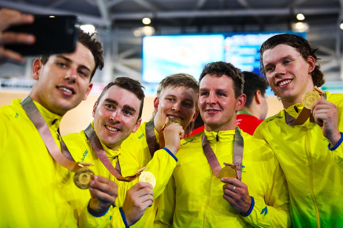 Selfie time for the men's TP squad after setting the new world record