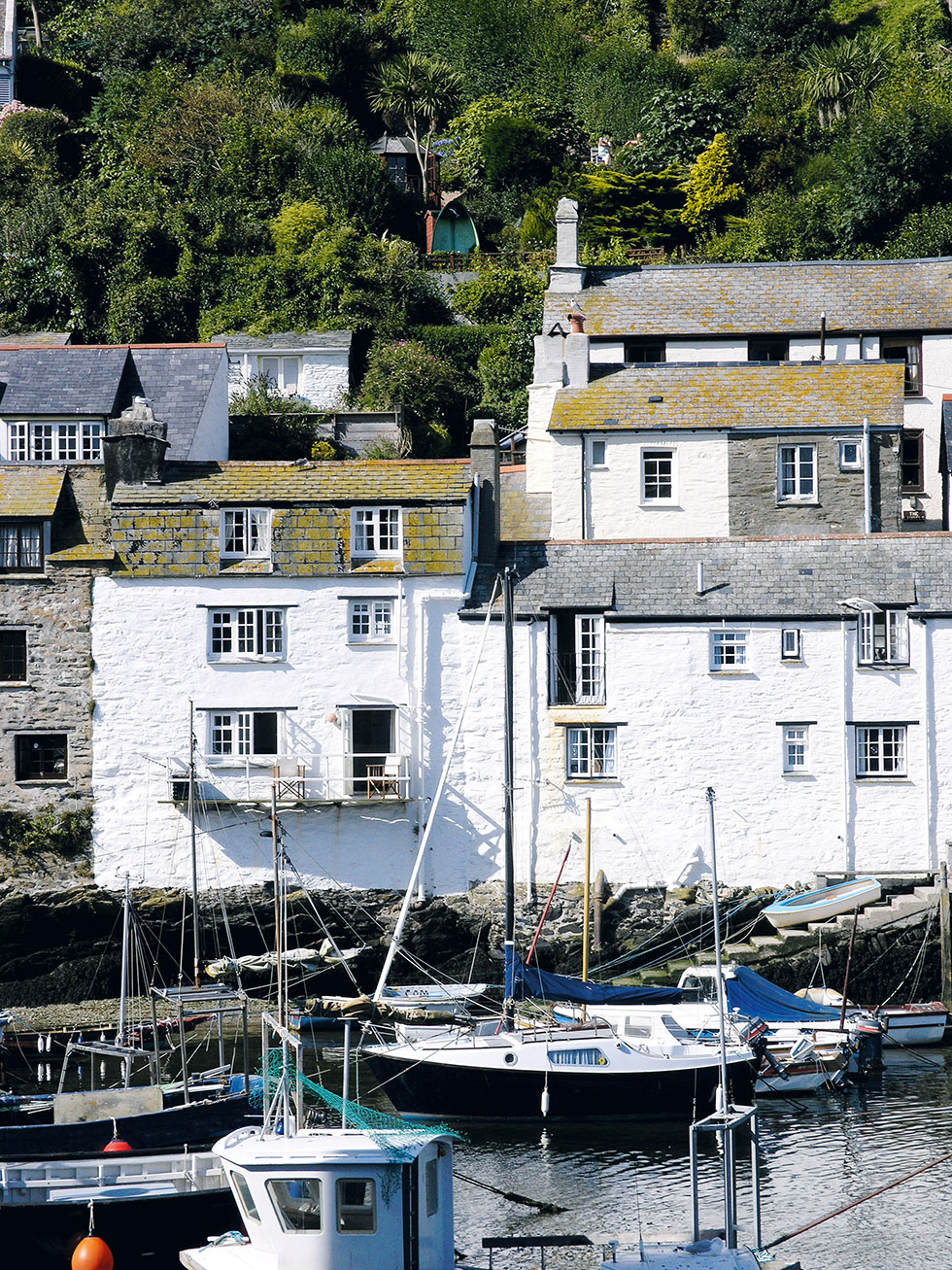 Polperro harbour in Cornwall