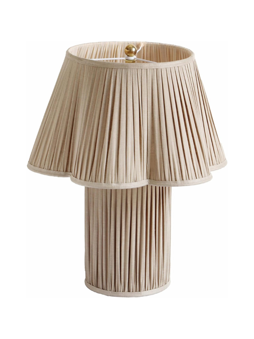 Corrine Beige Linen Table Lamp