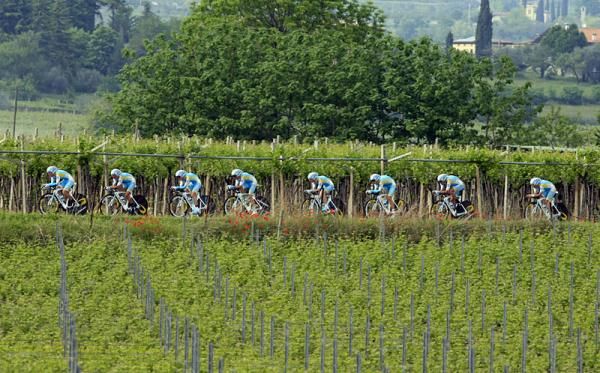 Astana rolls along
