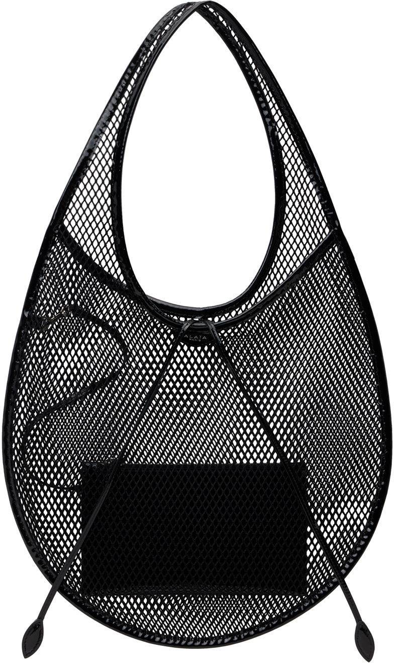 Black One Piece Medium Fishnet Bag