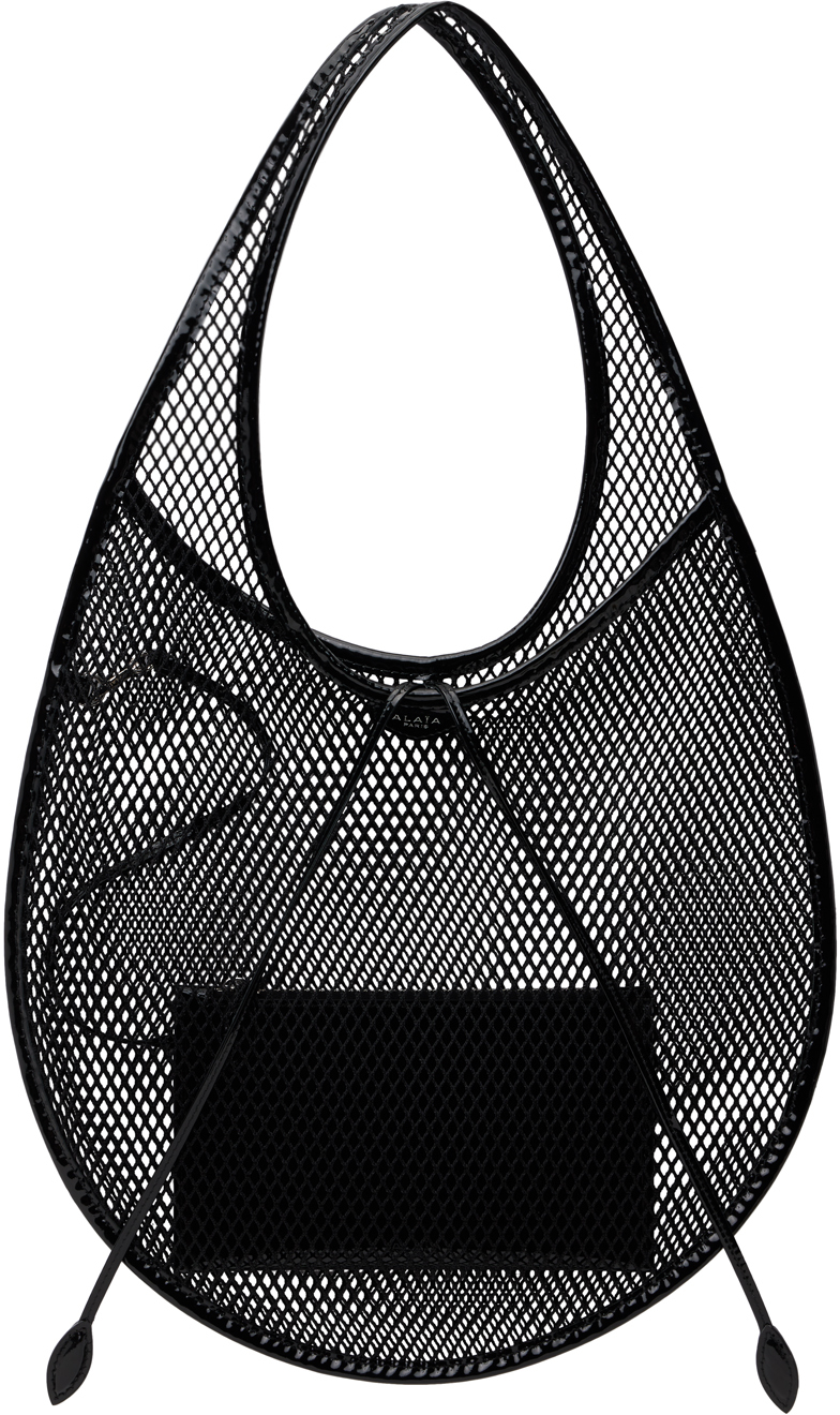 Black One Piece Medium Fishnet Bag