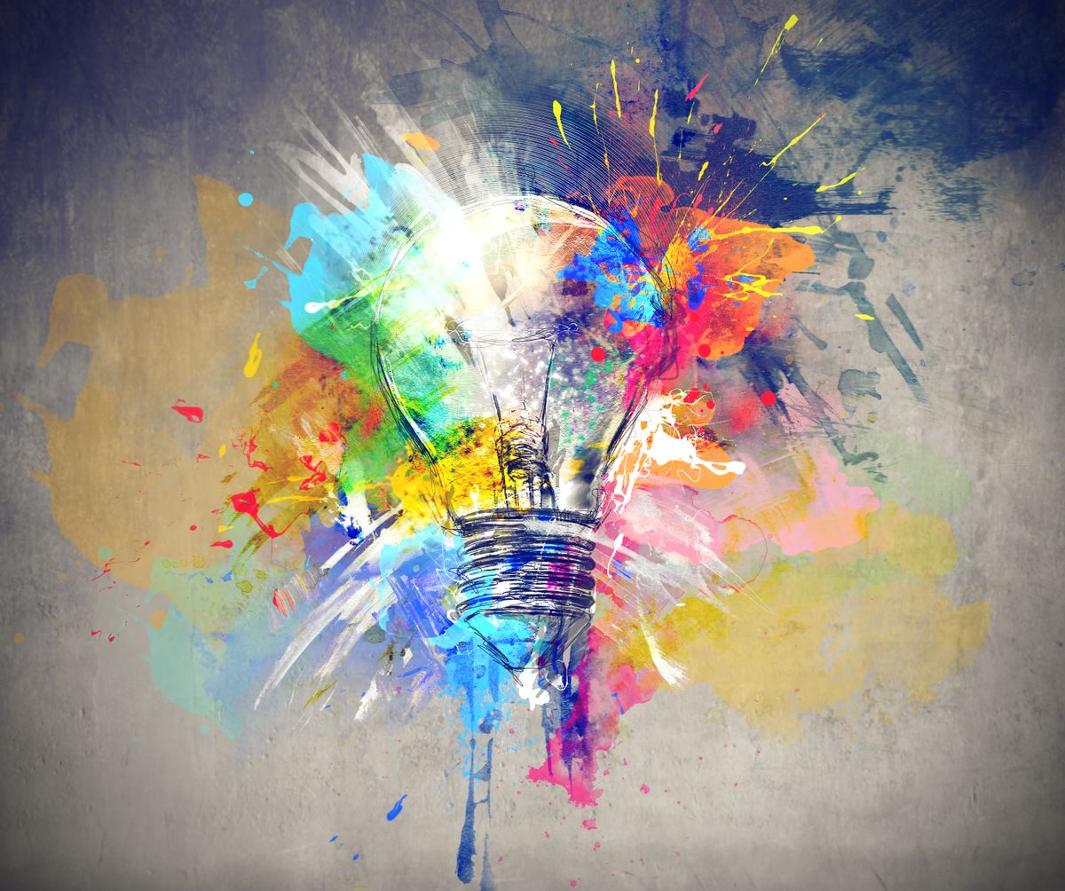 brain ideas creative light bulb