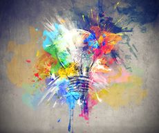 brain ideas creative light bulb