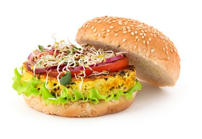A veggie burger.