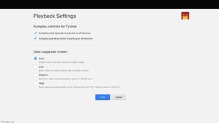 Netflix playback settings