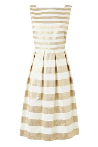 LK. Bennett Carma Metallic Stripe Dress, Was £225, Now £165