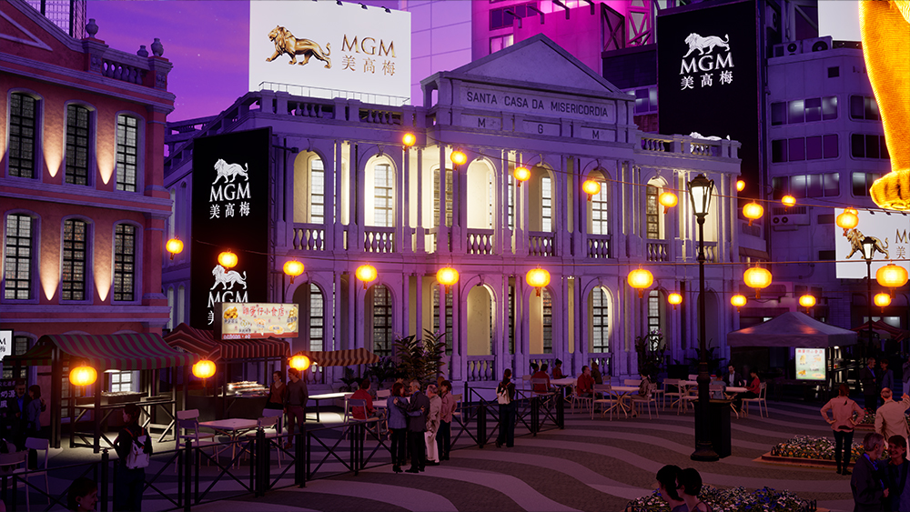 Image of people in an immersive art experience