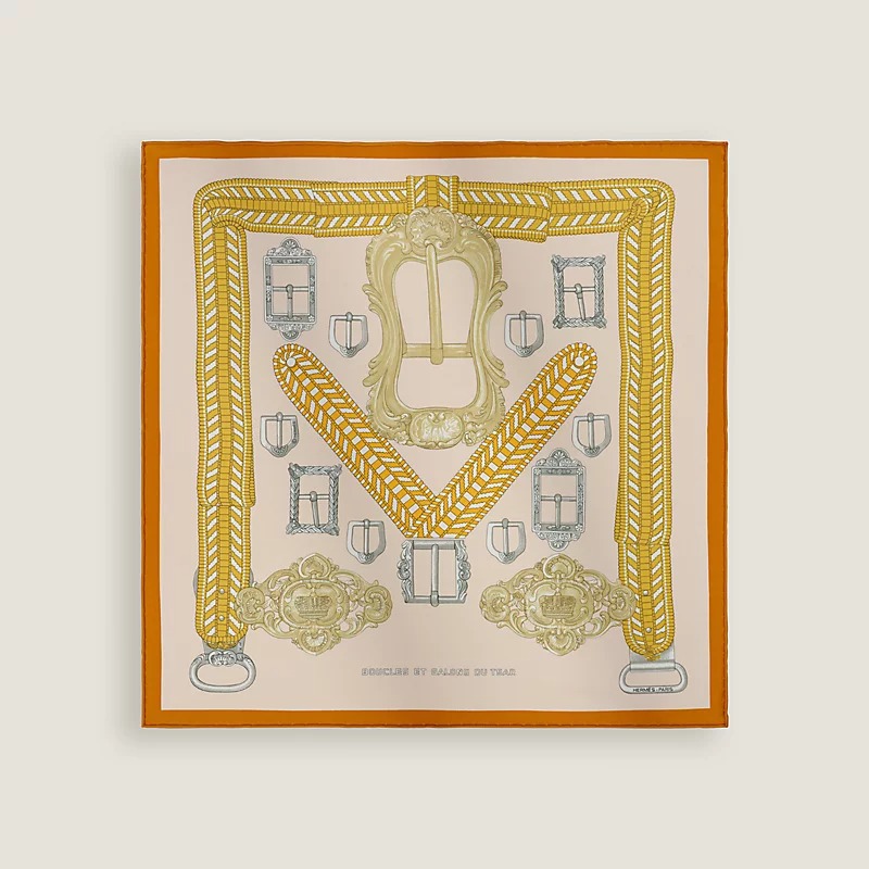 Herm&amp;egrave;s, Boucles Et Galons Du Tsar Scarf 45
