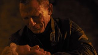 Daniel Craig cries over Dame Judi Dench's body in Skyfall.