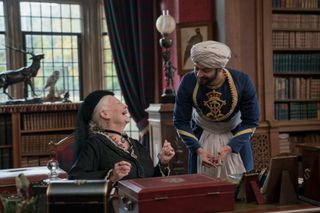 Judi Dench as Queen Victoria and Ali Fazal as Abdul Karim