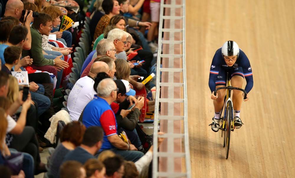 Laurie Berthon in the omnium