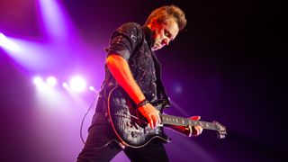 Simon McBride performs onstage with Deep Purple at Freiluftarena B in Graz, Austria on July 13, 2023