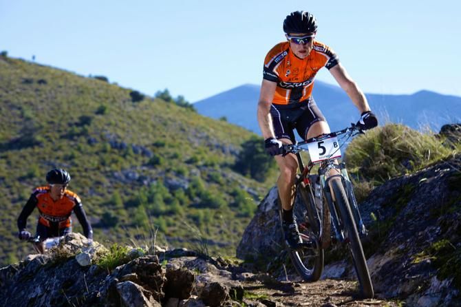Eventual stage 1 winners Jochen Kaess and Markus Kaufmann (Centurion-Vaude)