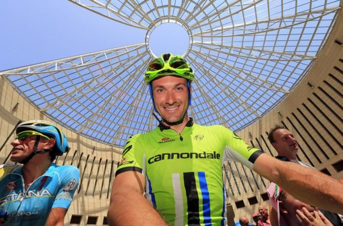 Ivan Basso (Cannondale) awaits the start of the Tour of Poland's opening stage