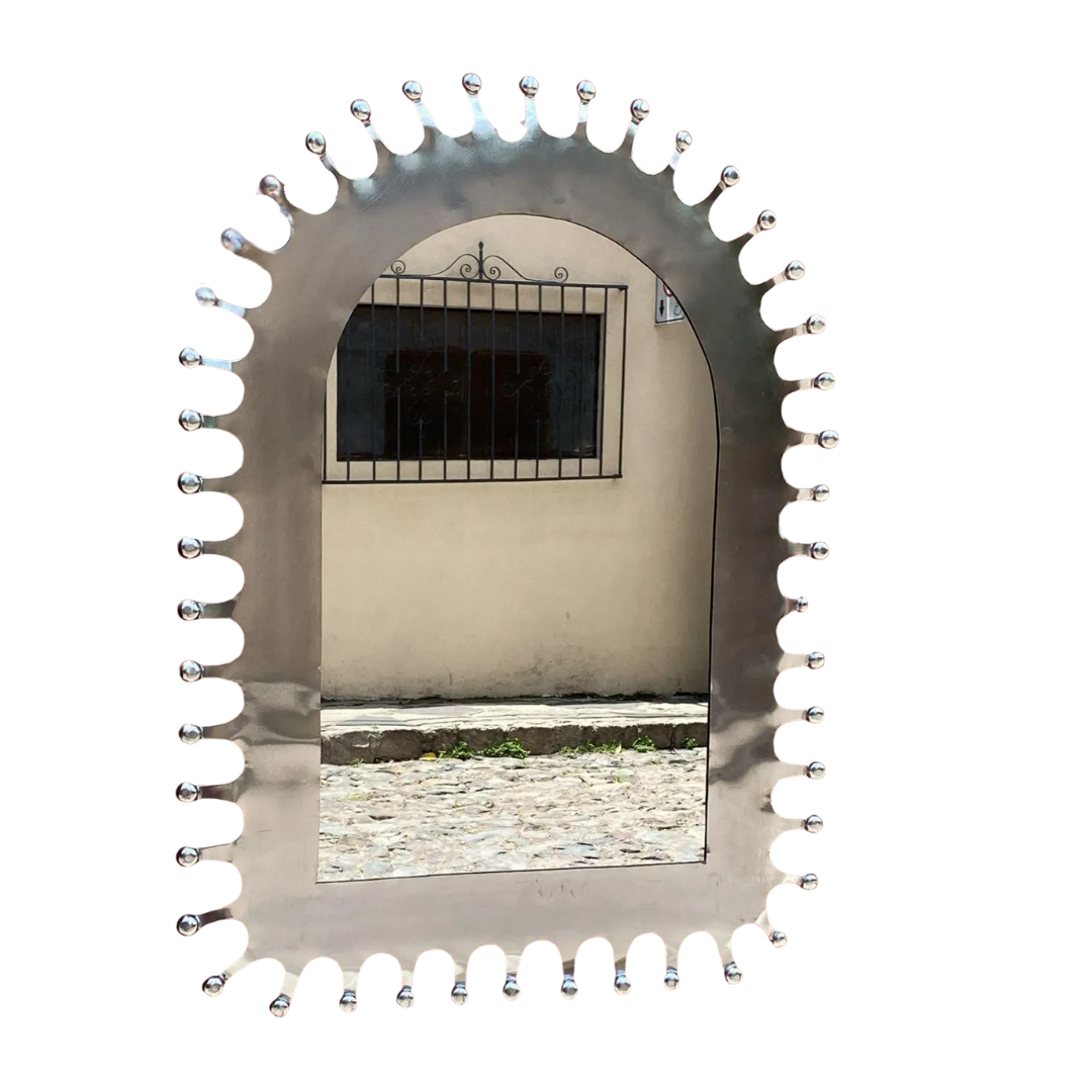 handmadetalavera, Punched Tin Mirror 