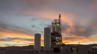 Sunset Over Blue Origin Test Stand