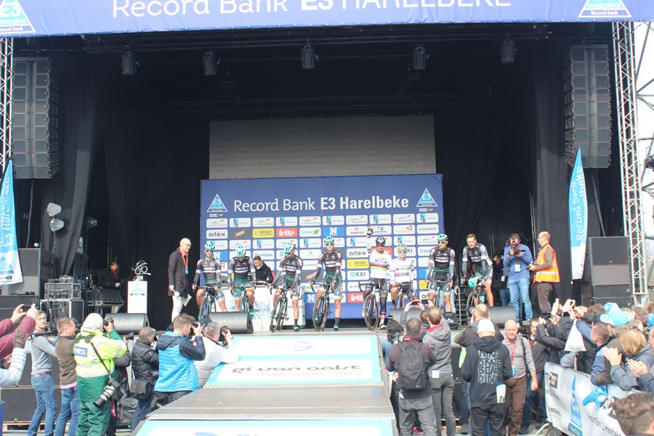 Peter Sagan and his Bora-Hansgrohe teammates