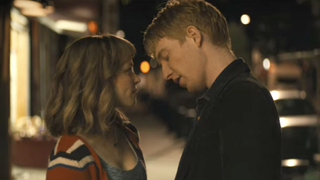 Rachel McAdams and Domhnall Gleeson in About Time.