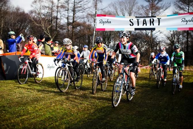 Happy cyclo-cross kids