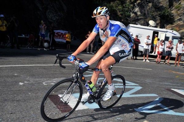 Ryder Hesjedal (Team Garmin-Chipotle p/b H30) breaks through another pain barrier.