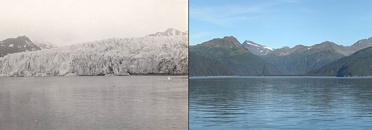 McCarty glacier, 1909/2004, climate change