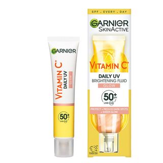 Garnier Ambre Solaire Vitamin C Daily UV Brightening Fluid Glow SPF 50+ - best sun creams