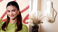 camila mendes pictured with a curvy mirror from 2modern